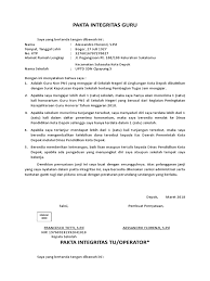 Check spelling or type a new query. Pakta Integritas Guru Pdf