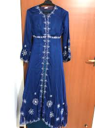 Royal Blue Glamour Maxi Dress Raya Women S Fashion Muslimah Fashion On Carousell