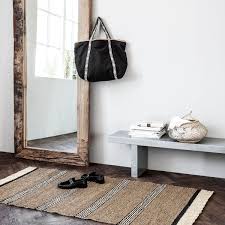 House doctor hemp carpet structure connox. House Doctor Teppich Beach Mehrfarbig Aus Seegras Mit Streifen 220 X 150 Cm