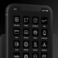 140 Professional Ios Dark Black And White Icon Set Iphone App Covers Aesthetic Icons Beautify Your Iphone Homescreen Icon Pack In 2021 Homescreen Iphone Apps Find My Phone