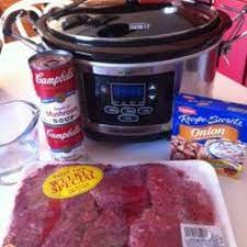 Slow Cooker Cube Steak Gravy Recipe Recipe Cooker Recipes Cube Steak And Gravy Crockpot Cube Steak