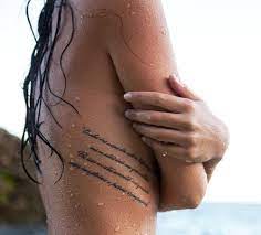 Rib Tattoos Rib Tattoo Long Quote Tattoo