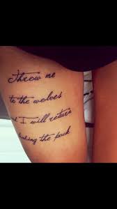 Getting your favorite tattoo design on the thigh can be a good choice for women and young ladies. Upper Thigh Tattoo Thigh Tattoo Quotes Tattoo Quotes Thigh Tattoo