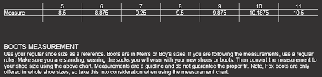 47 Symbolic Fox Body Armour Size Chart