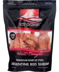 Icy Ocean Wild Caught Premium Raw Ez Peel Argentine Red Shrimp (2 Lb)  Delivery Or Pickup Near Me - Instacart