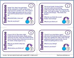 The questions are prompts, to assist students to make accurate inferences. Inferencing Cards Zechariahleach S Blog