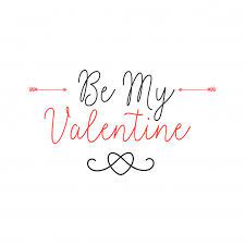Will you be my valentine('s day date)? Free Vector Be My Valentine Lettering With Arrows