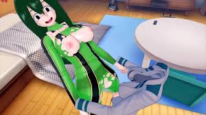 FUTA MY HERO ACADEMIA TORU HAGAKURE X TSUYU ASUI (3D HENTAI)