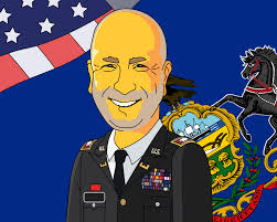 Brigadier General Gift Custom Portrait From Photo as Yellow Character
