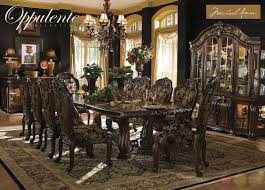 Michael Amini Oppulente Luxury Formal Dining Room Set By Aico Formal Dining Room Sets Classic Dining Room Rectangular Dining Room Set