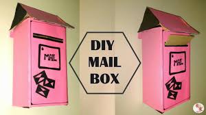 diy mail box how to recycle a shoe box to letter box post box making