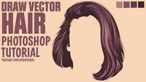 Draw Vector Hair Photoshop Tutorial In This Tutorials I Will Show You How To Make Vector Hair Using Adob Photoshop Tutorial Vector Portrait Tutorial Photoshop
