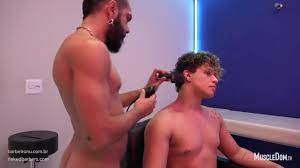 Naked barber gay porn