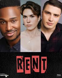 Happy opening to Kristopher Stanley Ward (@iamkristopherward) as Benjamin  Coffin III, Brogan Nelson (@brogan.nelson) and Zachary Prall  (@zachary_scott_prall) in RENT at North Shore Music Theatre—  congratulations all! #pmtheagency