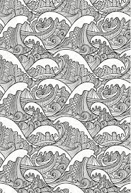 Hidden treasures beneath waves by. Ocean Waves Coloring Pages Coloring Home