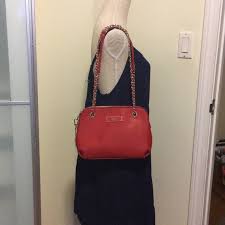 4.7 out of 5 stars 114. Dkny Bags Dkny Red Saffiano Leather Crossbody Bag W Chain Poshmark