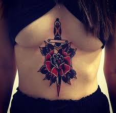 Under Bust Sternum Tattoo Sternum Tattoo Tattoos Stomach Tattoos