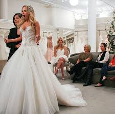 Dress Kristin Chenoweth Wore On Say Yes To The Dress Embellished Wedding Dress Wedding Dresses Wedding Dress Shopping