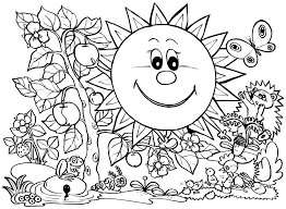 These colors occur naturally in nature and are on the light spectrum, so no color combine to make blue. Free Coloring Pages Spring Season Coloring Home