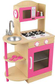 Até 3x de r$ 249,96 sem juros. Kid Kraft Pink Wooden Kitchen Conjunto De Cozinha Infantil Play Kitchens Cozinha De Brinquedo De Madeira