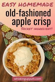 Quick Easy Apple Crisp Recipe Favorite Fall Dessert Whisking Up Yum Recipe Apple Crisp Recipes Easy Apple Crisp Recipe Apple Crisp Easy