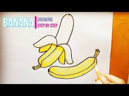 Banana Drawing For Beginners Youtube Drawing For Beginners Drawing For Kids Drawings