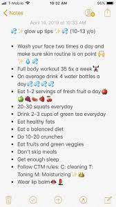 Glow Up Tips For Ages 10 13 Beauty Routine Checklist Glow Up Tips How To Be Prettier Checklist