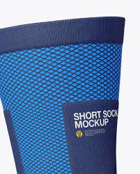 Download Compression Short Sock Mockup In Apparel Mockups On Yellow Images Object Mockups