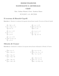 6 sistemi lineari omogenei, 16. 2