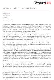 Introduce yourself and then just be yourself. 40 Letter Of Introduction Templates Examples
