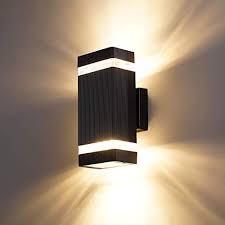 Sort alphabetically sort by popularity outdoor wall sconces no results. Lpinye Outdoor Wall Sconce Lighting Square Up And Down Lights Outdoor Wall Lights Exterior Front Porch Light 16w 3000k With Etl Certified Buy Online In Dominica At Dominica Desertcart Com Productid 154772694