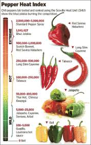 The Scoville Chilli Heat Chart In 2019 Stuffed Peppers