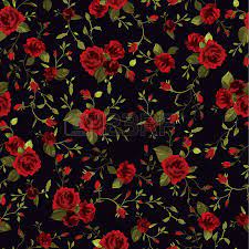 See more ideas about fabric painting, drawings, rose pattern. Seamless Floral Pattern With Of Red Roses On Black Background Red Roses Background Seamless Floral Pattern Red Roses