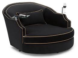 Contemporary white faux leather swivel accent chair. Cavallo Ballad Swivel Cuddle Couch Cuddle Seat 4seating