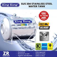 Tandon air plastik ini dibuat untuk penampungan air dengan tampilan dan warna yang eleghan namun harga tandon air ini lebih murah bila dibandingkan dengan harga tandon air yang bukan berbahan plastik. King Kong Stainless Steel Water Tank Price 35 Sales Catalogue