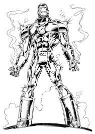dessin a colorier iron man super heros 2 coloriages imprimer avengers coloring pages superhero coloriage fuegro