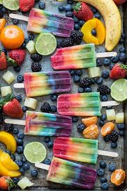 Outstanding 7 Layer Rainbow Popsicles Make Your Own Homemade Rainbow Popsicles With Lots Of Fresh Fruit Ice Pop Recipes Homemade Popsicles Popsicle Recipes