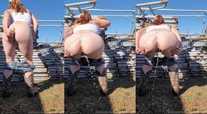 NaughtyRedFarmgirl - Probably one of my favorite spots to pee is by... |  Girlspee Video