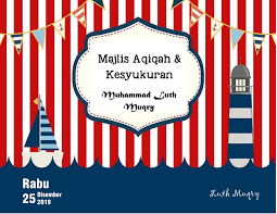 .kad majlis cukur (7.21mb) dan streaming kumpulan lagu tempahan kad jemputan aqiqah hasil diatas adalah hasil pencarian dari anda tempahan kad jemputan aqiqah tempahan kad. Jemputan Kenduri Aqiqah Dan Kesyukuran Flip Ebook Pages 1 2 Anyflip Anyflip