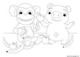Téléchargez des milliers de coloriages ️ & dessins classés par catégories 🎨. Mochi And Pepe Monkey And Pig Coloring Pages Printable