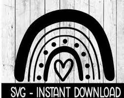 Download Rainbow Heart Svg Etsy