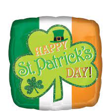 Time to wear a shamrock, go green, get jiggy and groove all the way! Irish Happy St Patrick S Day Balloon 18in X 18in Party City