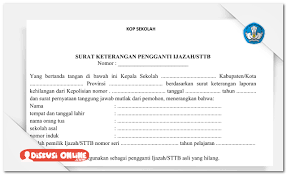 Berkas Guru Sekolah Surat Administrasi Pengganti Ijazah Sttb Yang Rusak Atau Hilang Dokumen Pendidikan Boarding Pass Airline