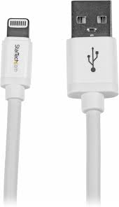For easy understanding please see the attached image. Amazon Com Startech Com 2m 6ft Long White Apple 8 Pin Lightning Connector To Usb Cable For Iphone Ipod Ipad Charge And Sync Cable Usblt2mw Computers Accessories