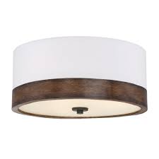Filament Design 3 Light Walnut Wood Flush Mount Cli Sh101402 The Home Depot Flush Mount Lighting Flush Mount Ceiling Lights Wood Flush Mount