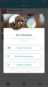 Periscope Big Fan Of This Approach To Ask For Permission In Ios Makes It Nice And Clear What You Ar Mobile Design Patterns Live Streaming App Periscope App