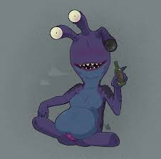 alcohol alien alien penis amputee anus aroused beer chubby fat  flushed gene zaroothian high on life male male only man boobs multiple eyes  penis sharp teeth spread legs three