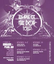 Featuring members of soundgarden and what would soon become pearl jam , temple of the dog 's lone eponymous album might never have reached a wide audience if not for pearl jam 's breakout success a year later. Remembering The Temple Of The Dog Tour In 10 Stunning Photos Artist Waves A Voice Of The Artist Platform