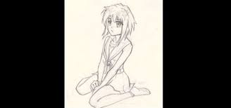 Hello everyone, everyone is welcome in today's blog post. How To Draw A Pencil Sketch Of An Anime Style Girl Sitting Down Drawing Illustration Wonderhowto