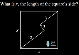 Castlesquares is an indoor/outdoor 9 square game with. Can You Solve The Square S Side Length Puzzle Mind Your Decisions